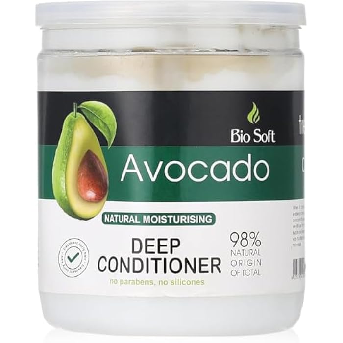 Avocado Hair Conditioner - Deep Conditioning for Curly and Damaged Hair - 98% Natural Formula - No Parabens or Silicones I from Alsafwa Pharmacy - Image 1